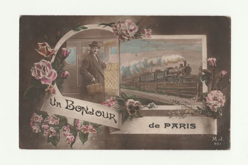 Cartolina augurale francese - , un