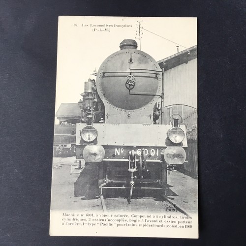 Cpa treno locomotiva francese - treno,