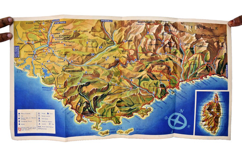 Vintage mappa francia treno - vintage,